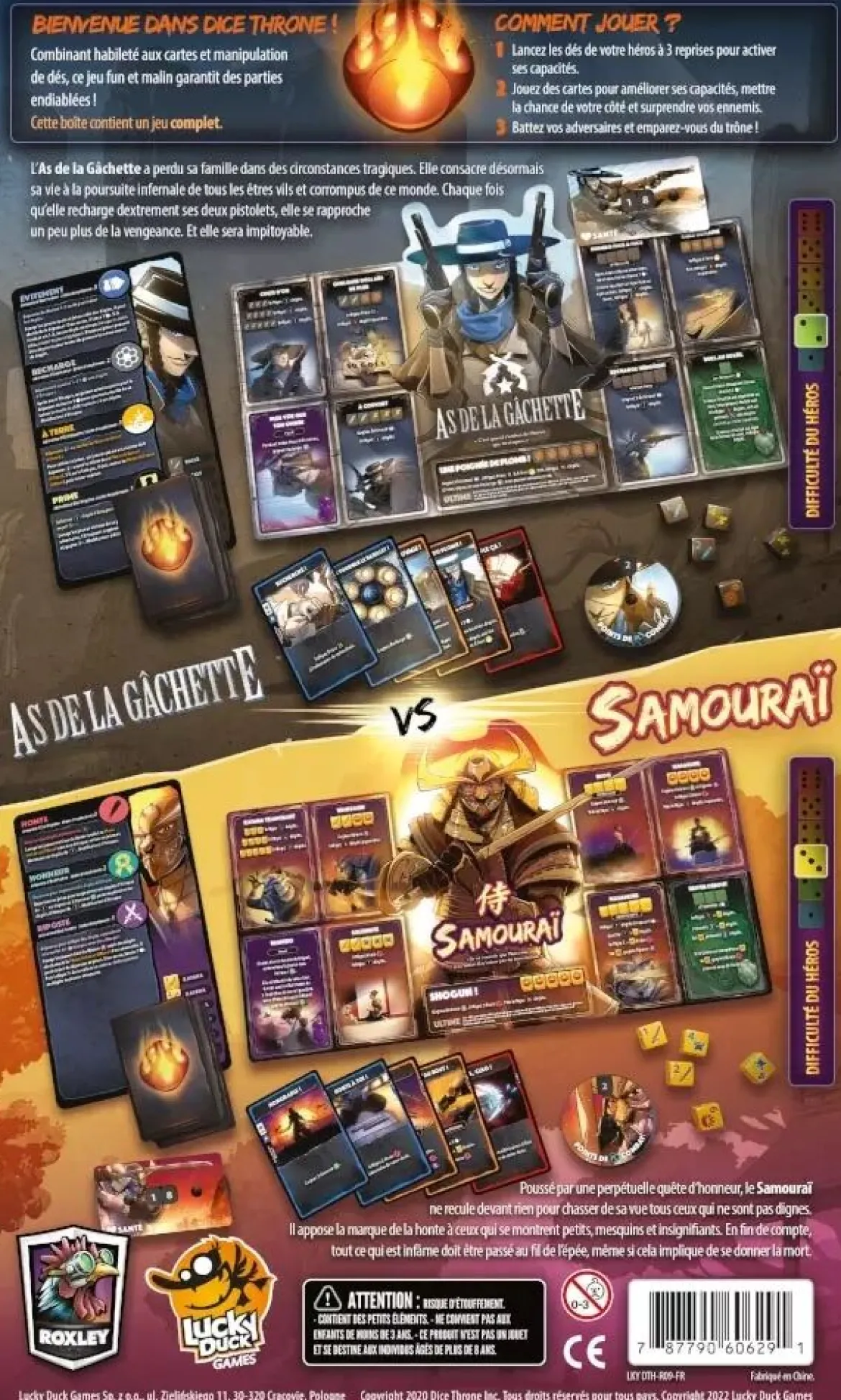 As de la Gâchette vs Samouraï - Dice Throne S2 C1