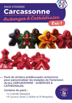 Carcassonne Auberges & Cathédrales : Pack de Stickers