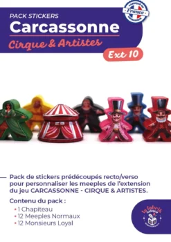 Carcassonne Cirque & Artistes : Pack de Stickers