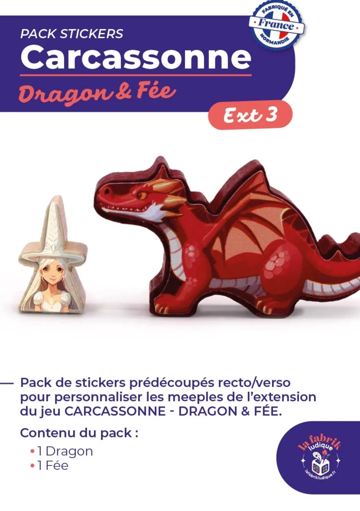 Carcassonne Dragon & Fée : Pack de Stickers