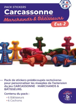Carcassonne Marchands & Bâtisseurs : Pack de Stickers