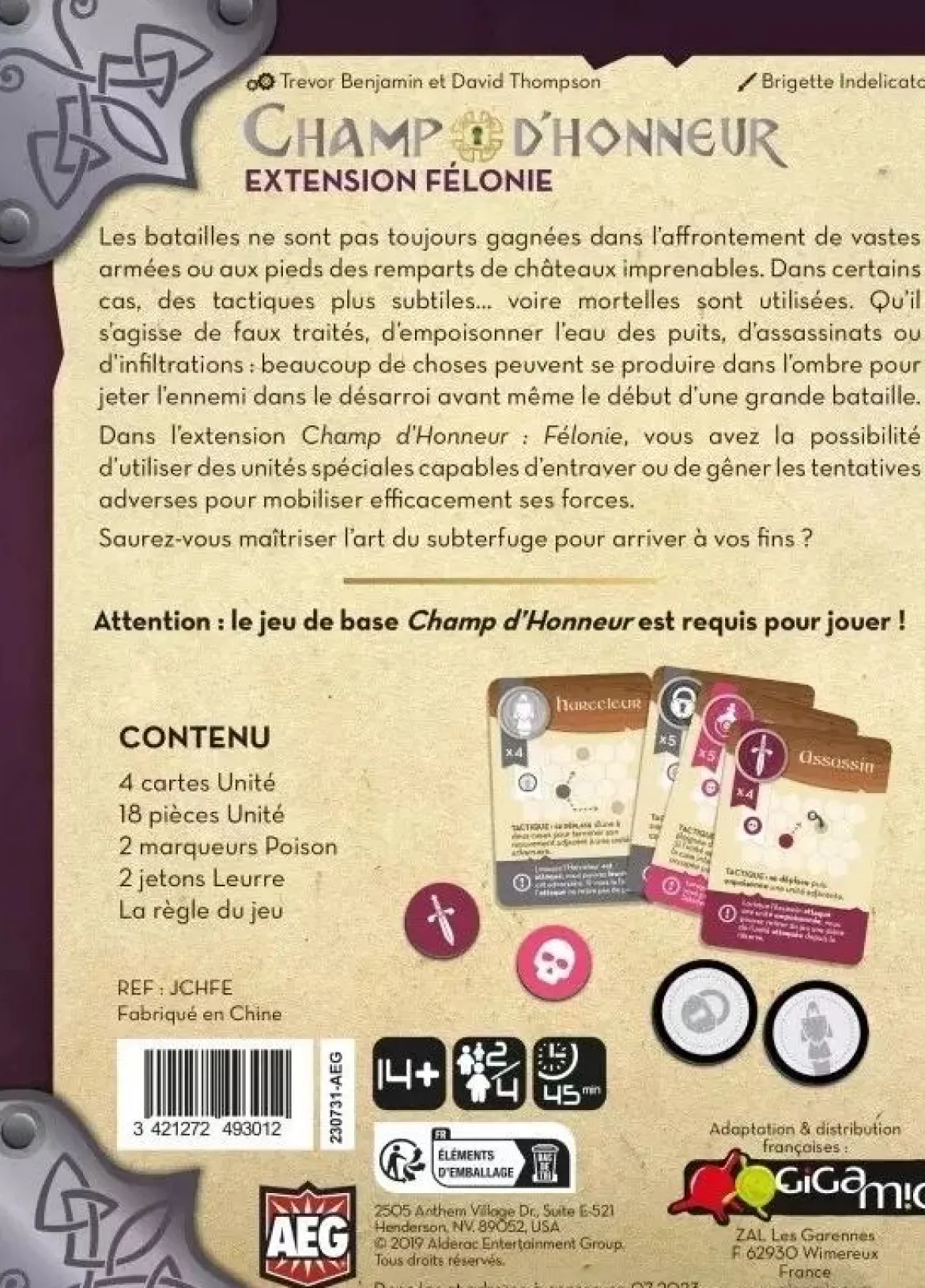 Champ d'Honneur : Félonie