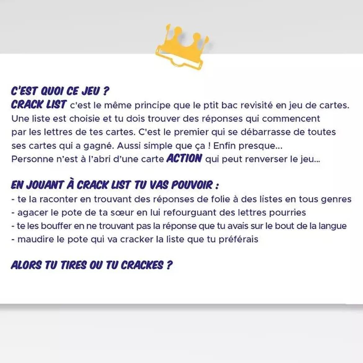 Crack List