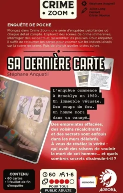 Crime Zoom : Sa Dernière Carte