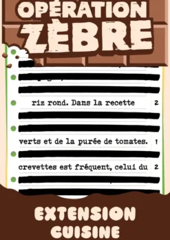 Cuisine (Ext. Opération Zèbre)