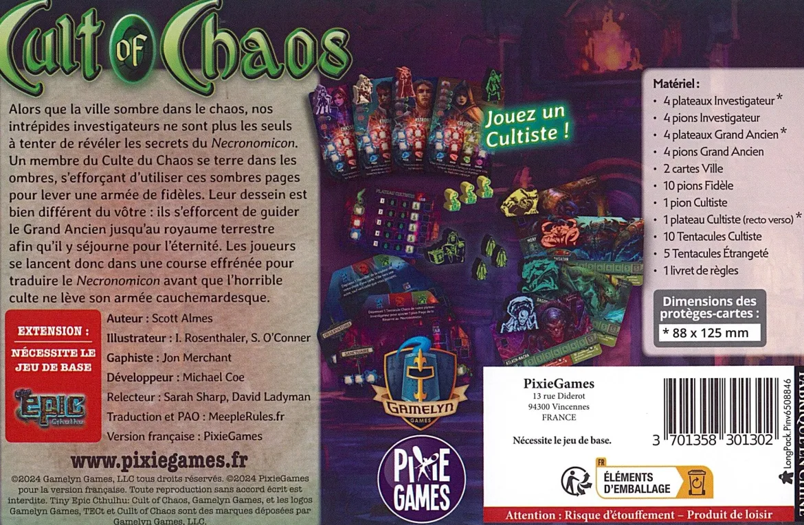 Culte du Chaos (Ext. Tiny Epic Cthulhu)
