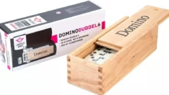 Dominos Double 6 avec pivots - Boîte bois