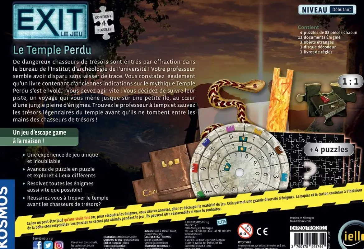 Exit Puzzle : Le Temple Perdu