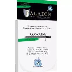 Gawain 57x89mm - Lot de 55 Protège-Cartes Standard USA - Paladin