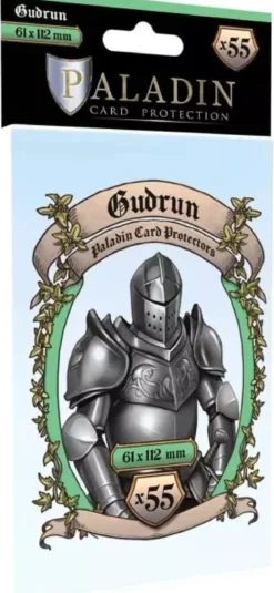 Gudrun 61x112mm - Lot de 55 Protège-Cartes Queen Tarot - Paladin
