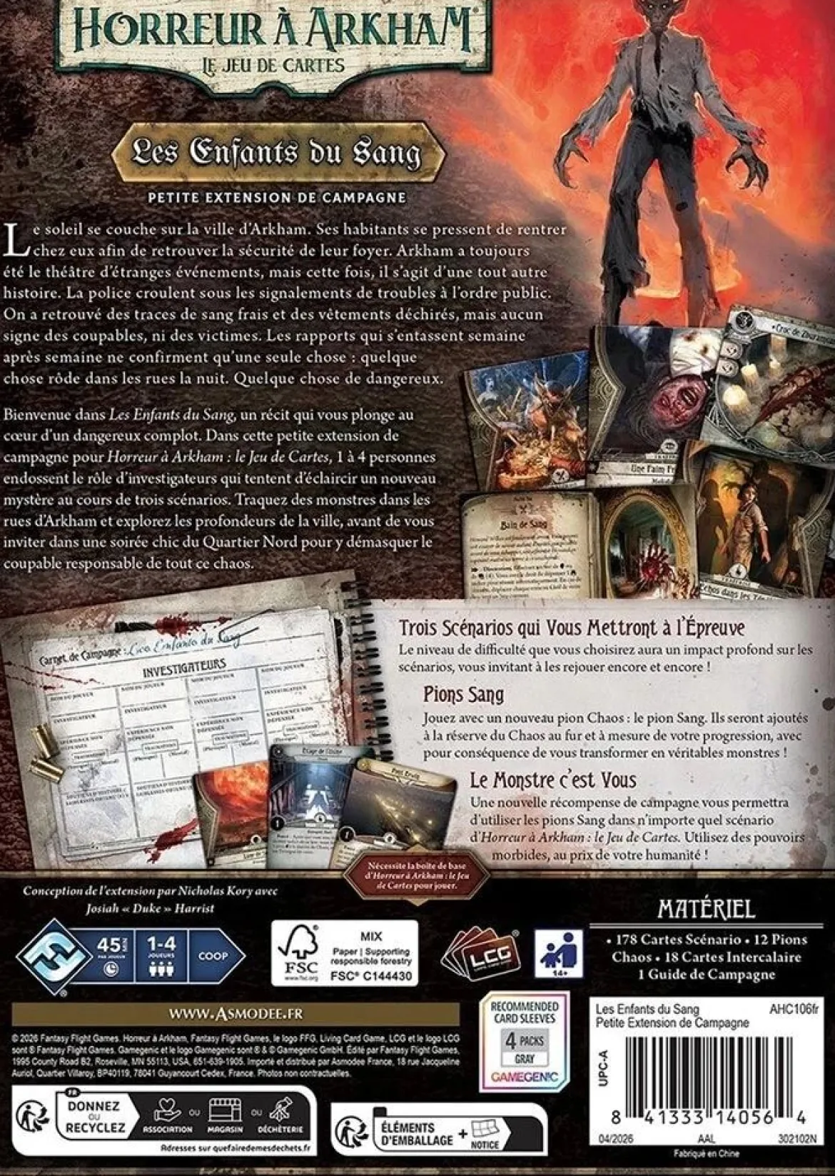 Horreur à Arkham JCE : Les Enfants du Sang