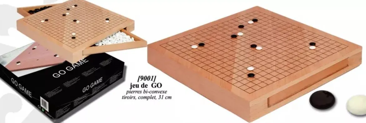 Jeu de Go 31cm à Tiroirs avec pierres
