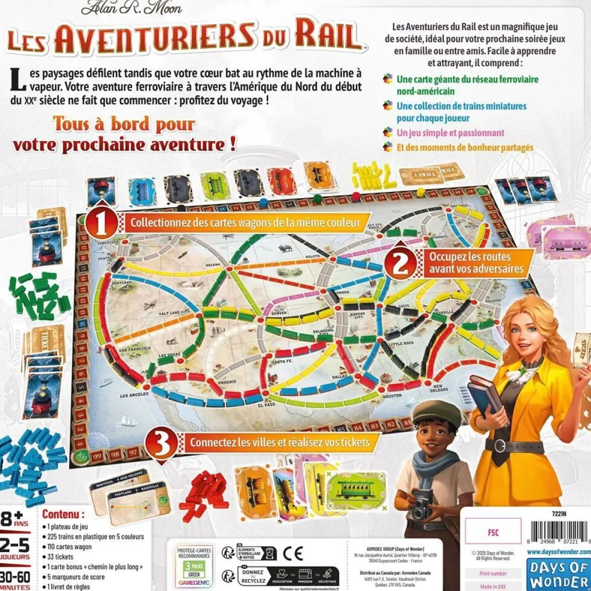 Les Aventuriers du Rail - USA (Éd. 2025)