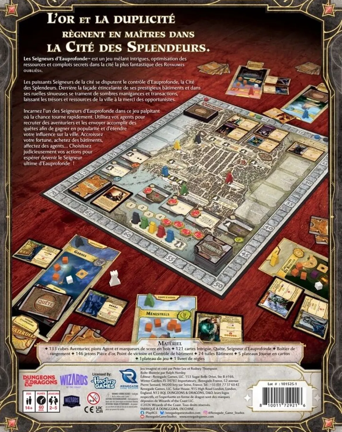 Les Seigneurs d'Eauprofonde - Jeu de Plateau