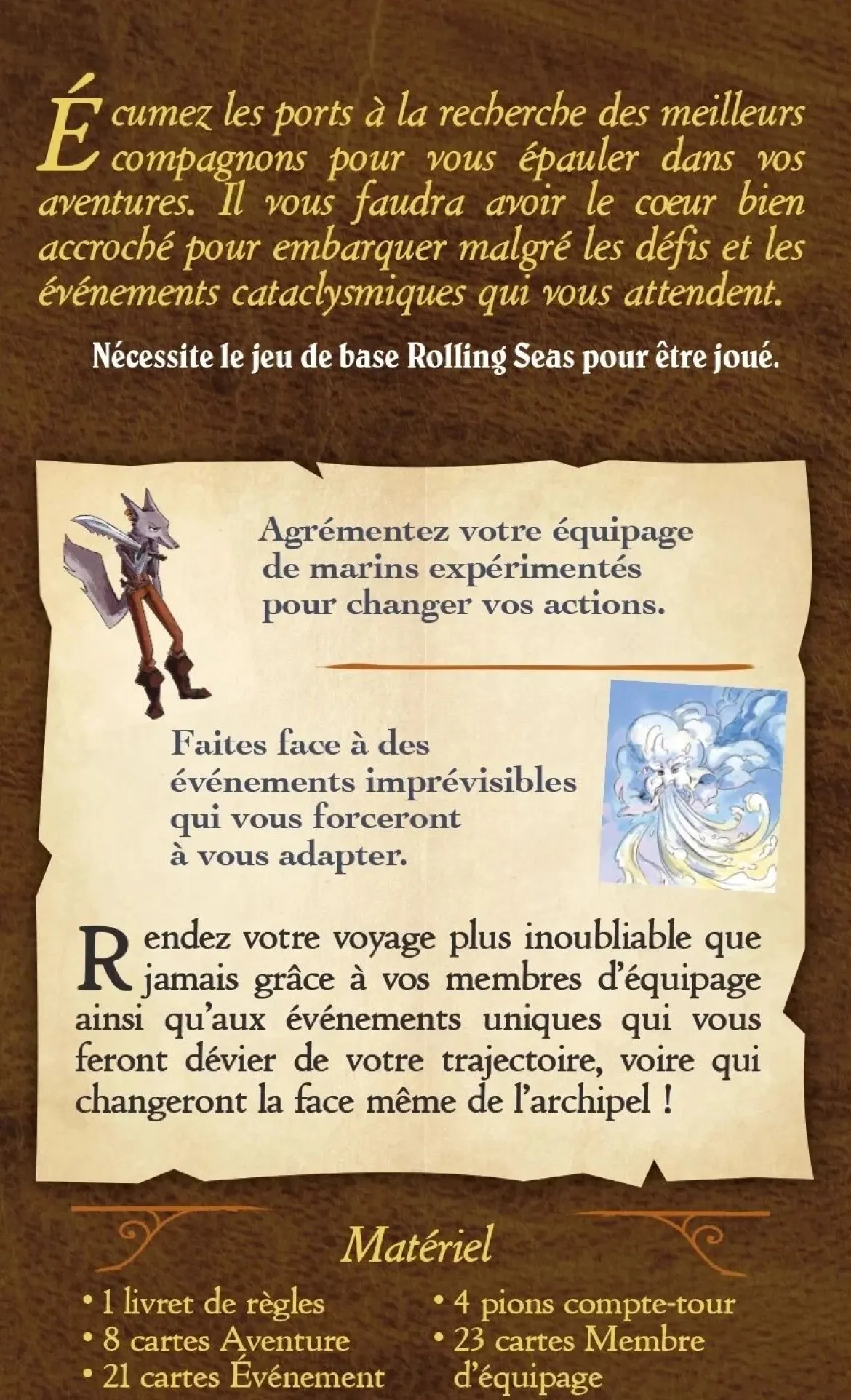 Légendes et Compagnons d'Infortune (Ext. Rolling Seas)