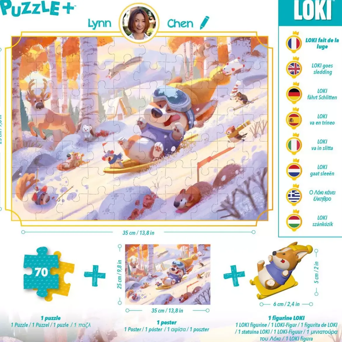 Loki fait de la Luge - Puzzle +
