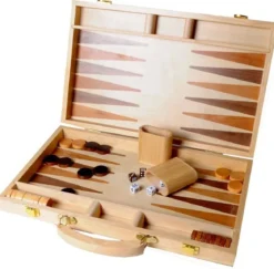 Mallette Backgammon en Bois avec poignée