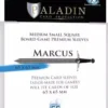 Marcus 65x65mm - Lot de 55 Protège-Cartes - Paladin