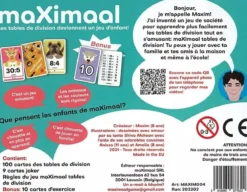 Maximaal : Tables de Division