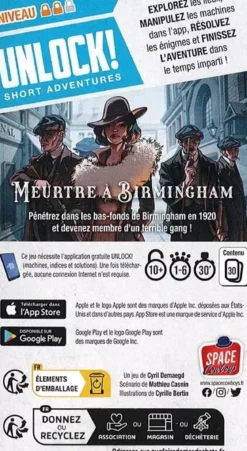 Meurtre à Birmingham - Unlock! Short Adventures