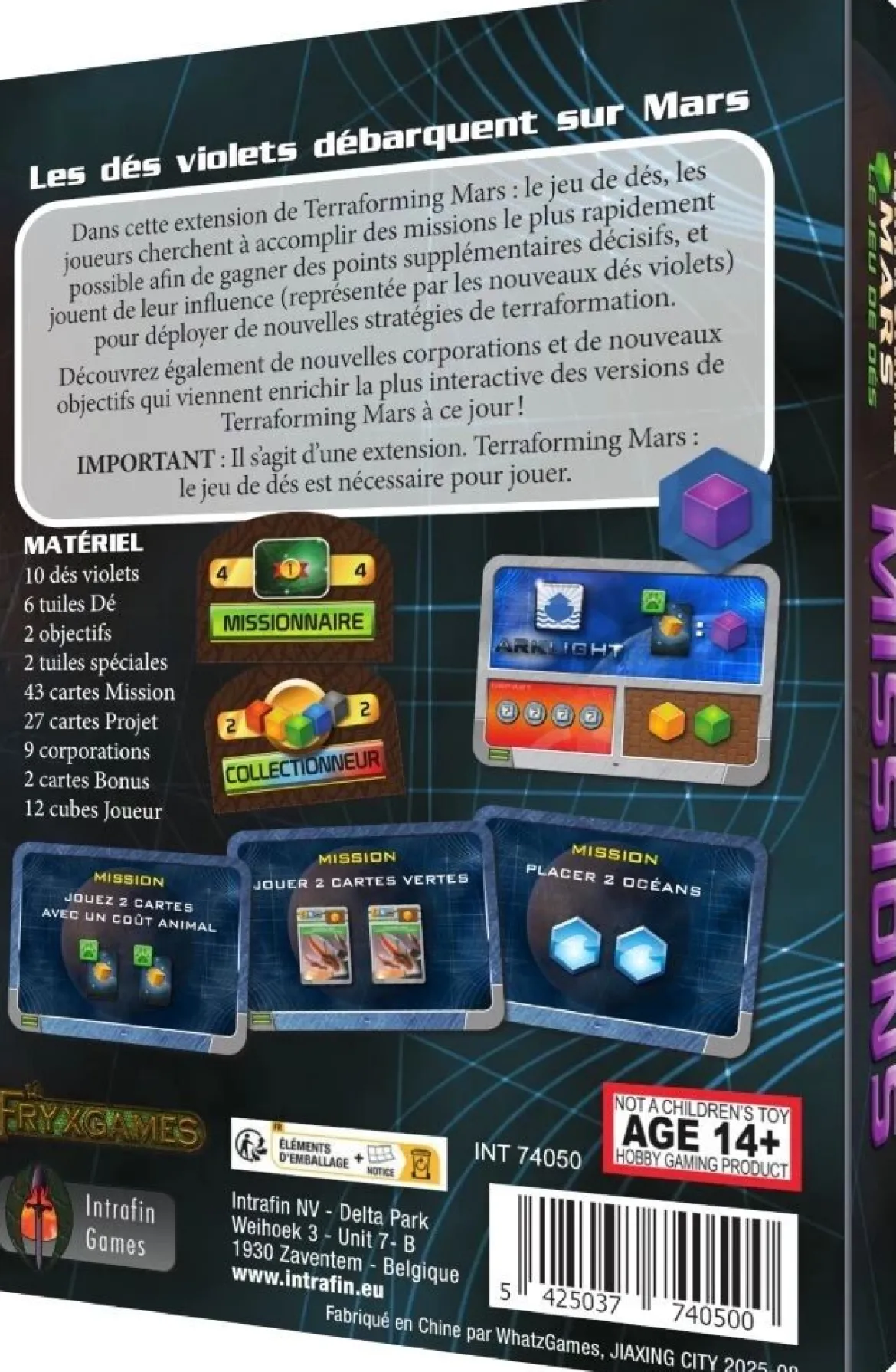Missions (Ext. Terraforming Mars - Le Jeu de Dés)