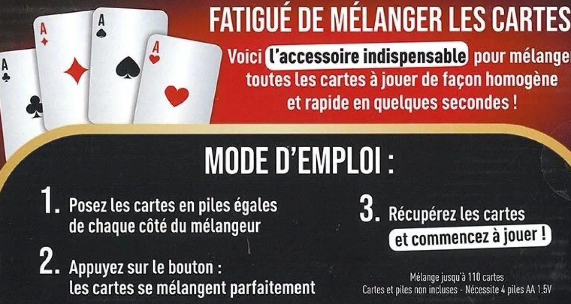 Mélangeur de Cartes à Jouer Automatique
