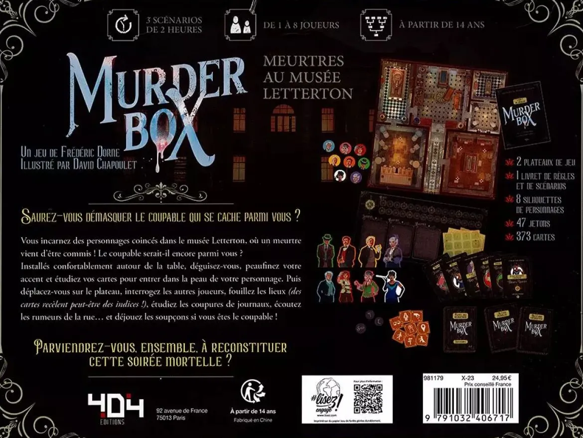 Murder Box : Meutres au Musée Letterton