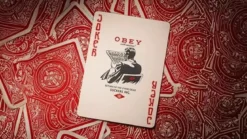 Obey Rouge - Jeu de 54 Cartes - Theory11