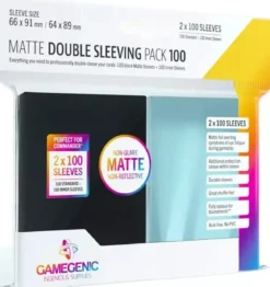 Pack 100x(66x91mm) + 100x(64x89mm) Doubles Protège-cartes Matte Standard - Gamegenic