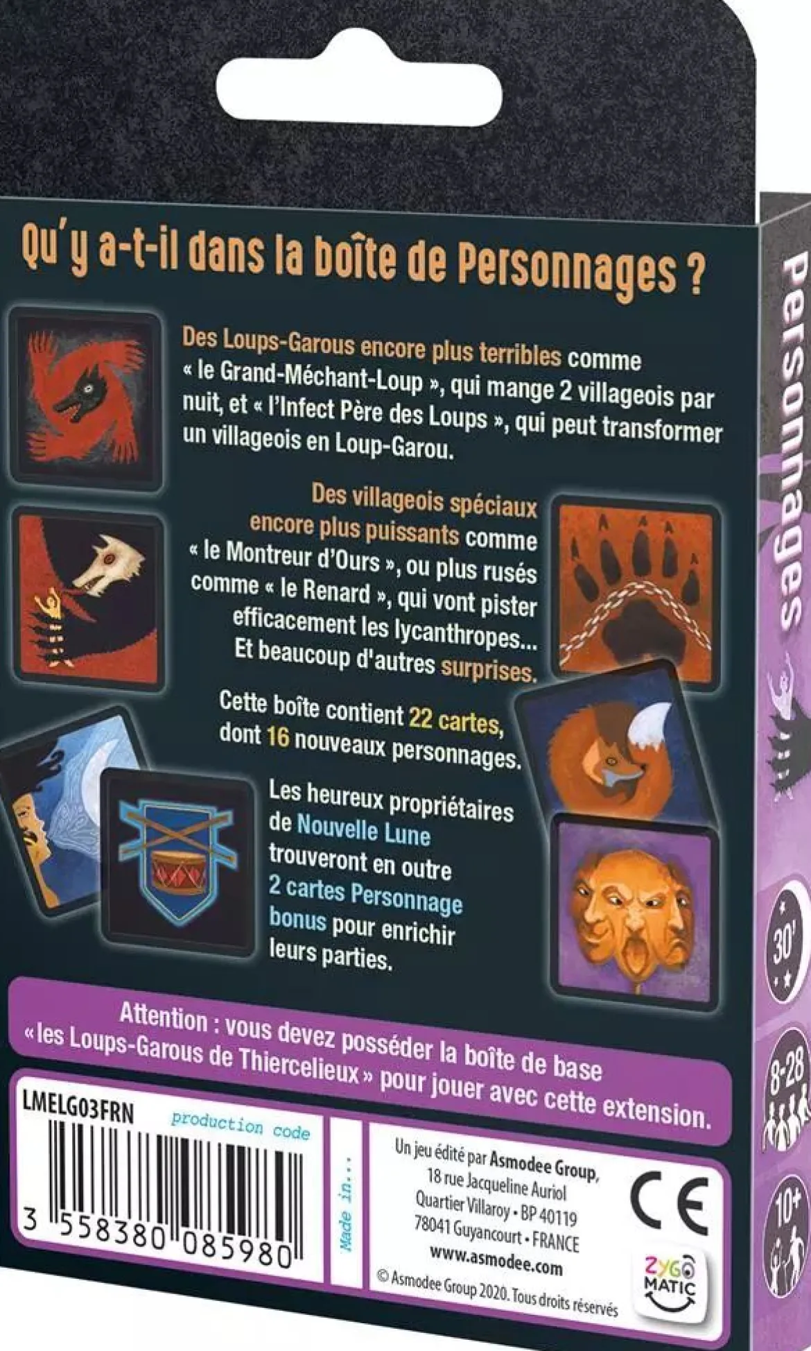 Personnages (Ext. Les Loups-Garous de Thiercelieux)