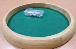 Piste de Dés ronde en Bois 29cm