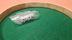 Piste de Dés ronde en Bois 29cm