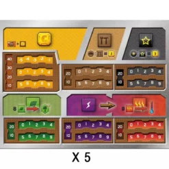 5 Plateaux Joueurs Deluxe - Accessoire Terraforming Mars