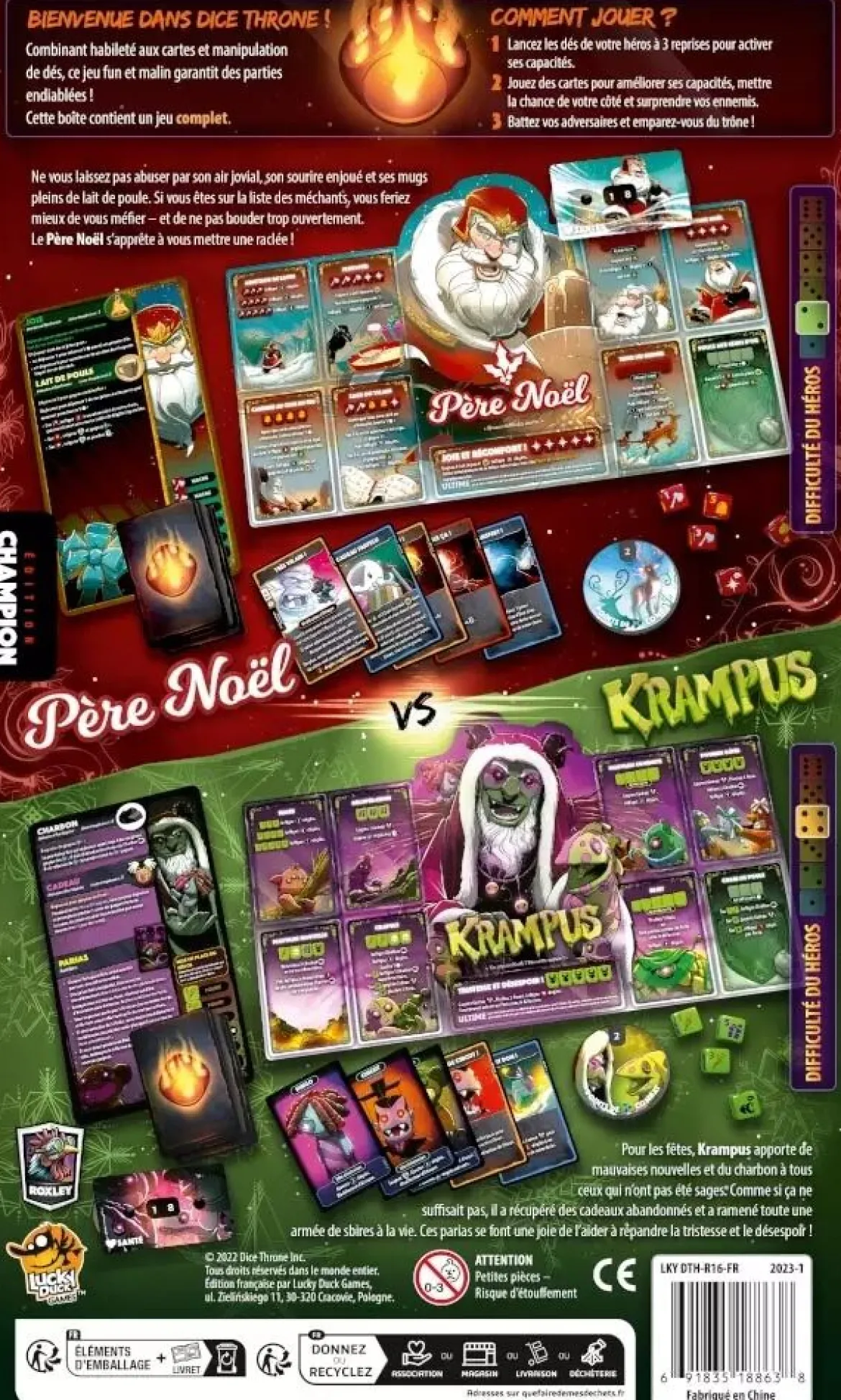 Père Noël vs Krampus - Dice Throne