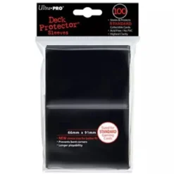 Protège-Cartes Ultra Pro Standard 66x91mm Dos Noir (x100)