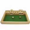 Shut The Box 9 en bois avec 2 dés