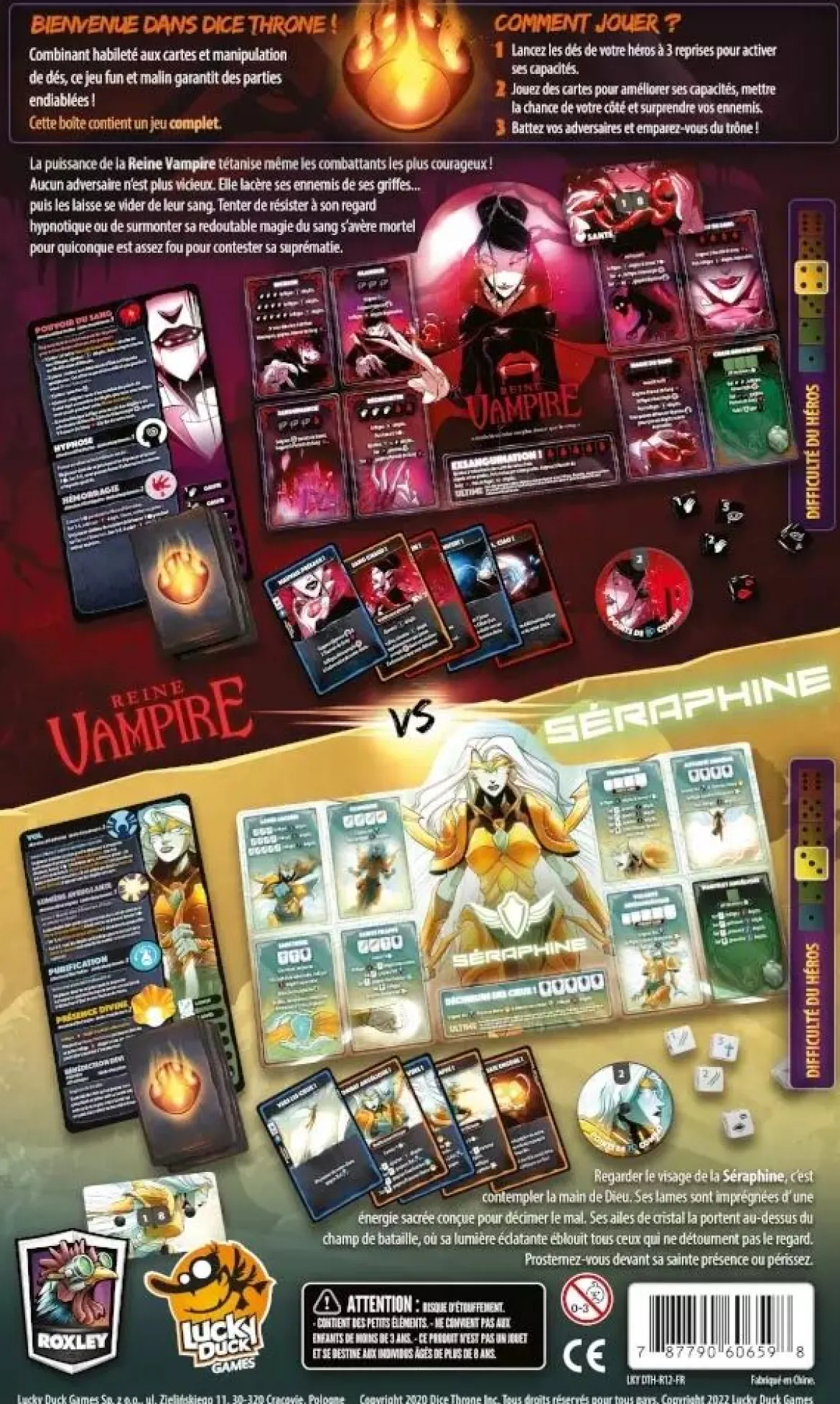 Séraphine vs Reine Vampire - Dice Throne S2 C4