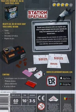 Station Spaciale - Extension Escape Room - Le Jeu