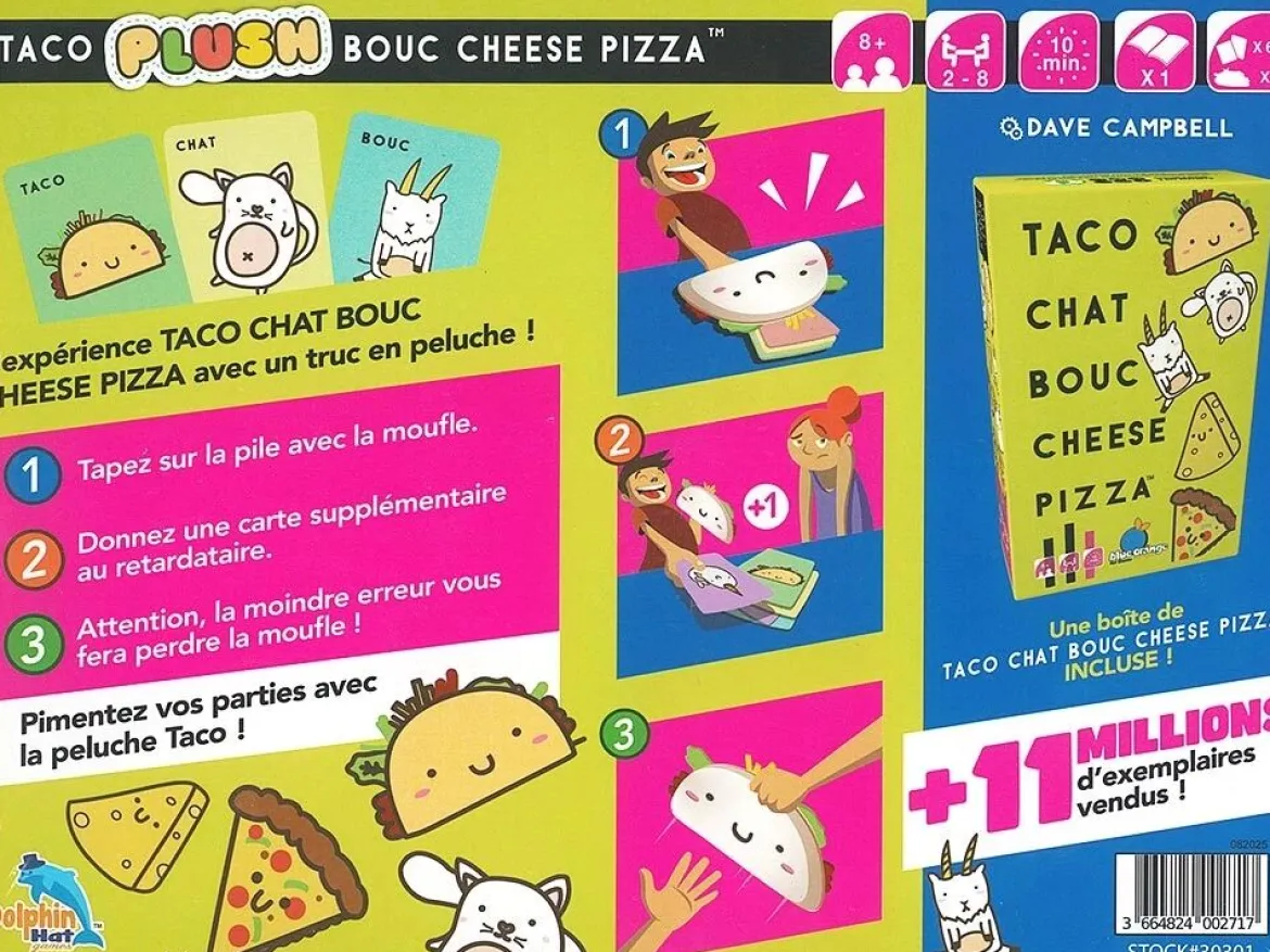 Taco Plush Bouc Cheese Pizza