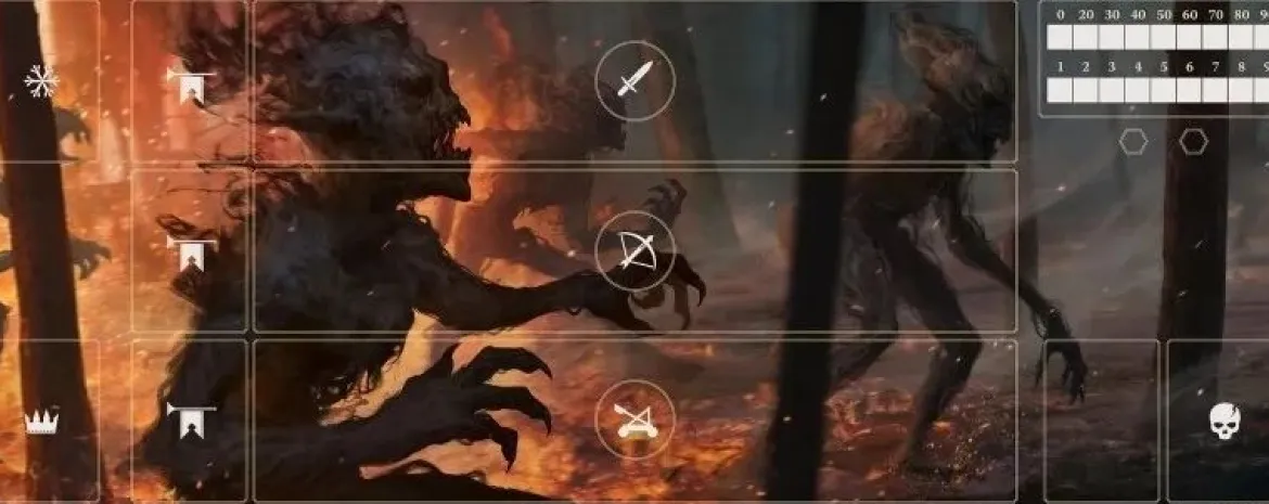 Tapis de Jeu Gwent : Monstres