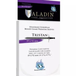 Tristan 59x92mm - Lot de 55 Protège-Cartes Standard Euro - Paladin