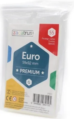 59x92mm - Lot de 55 protège-cartes Euro Premium - Zacatrus