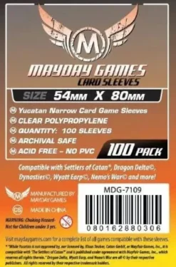 54x80mm - Lot de 100 protège-cartes - Mayday Games