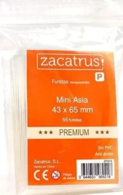 43x65mm - Lot de 55 protège-cartes Mini Asia - Zacatrus