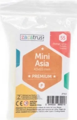 43x65mm - Lot de 55 protège-cartes Mini Asia Premium - Zacatrus
