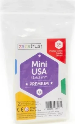 41x63mm - Lot de 55 protège-cartes Mini USA Premium - Zacatrus
