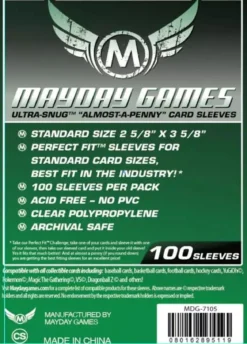 66x92mm - Lot de 100 protège-cartes Perfect Fit Standard - Mayday Games