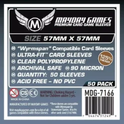 57x57mm - Lot de 50 protège-cartes Premium pour Wyrmspan - Mayday Games