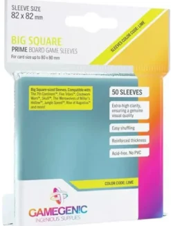 82x82mm - Lot de 50 protège-cartes Prime Carrés - Gamegenic