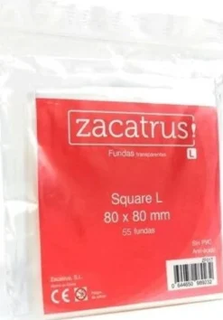 80x80mm - Lot de 55 protège-cartes Square L - Zacatrus
